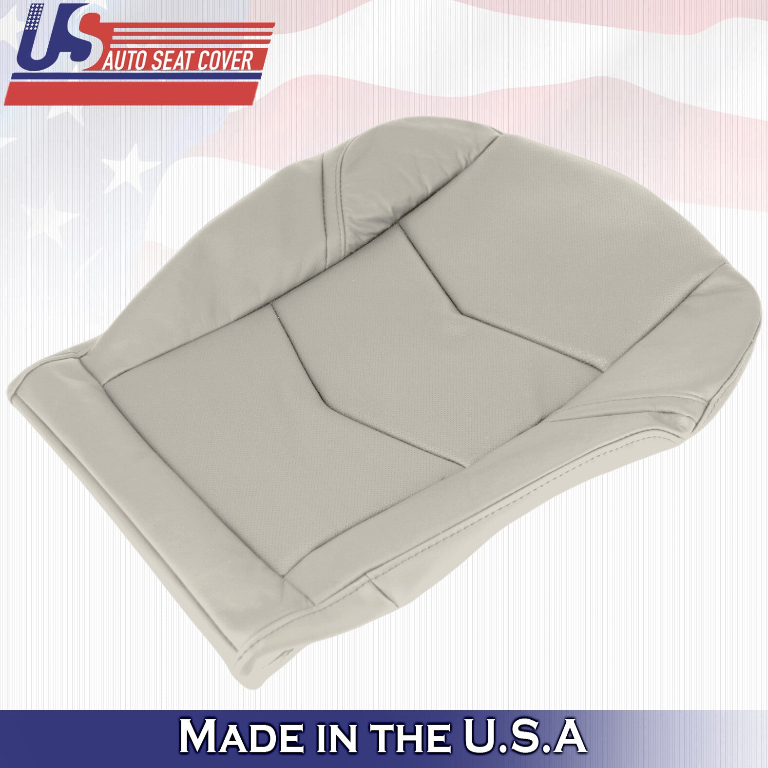 2015 to 2020 For Cadillac Escalade Driver Side Bottom Leather Seat Cover in Tan