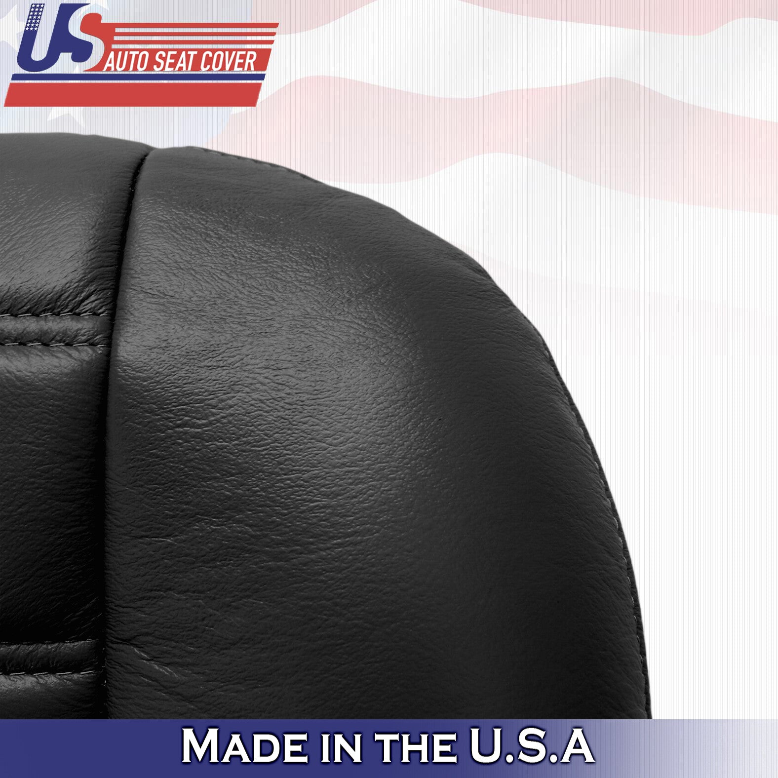 2003 2004 2005 For Hummer H2 Passenger Side Bottom Leather Seat Cover in Black
