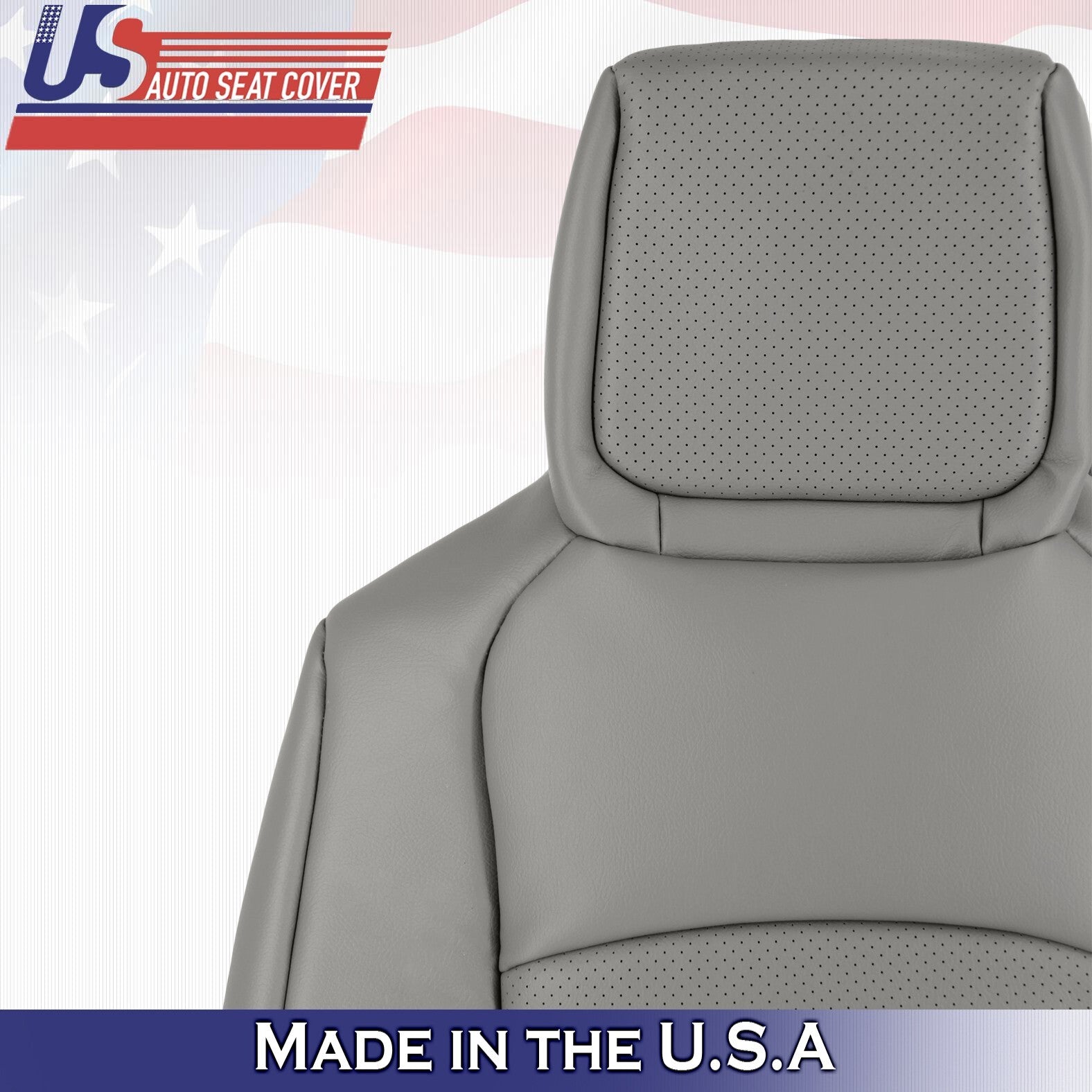 2009-2014 Fits Ford E150 E250 E350 van Driver Top Perforated Vinyl Cover Gray