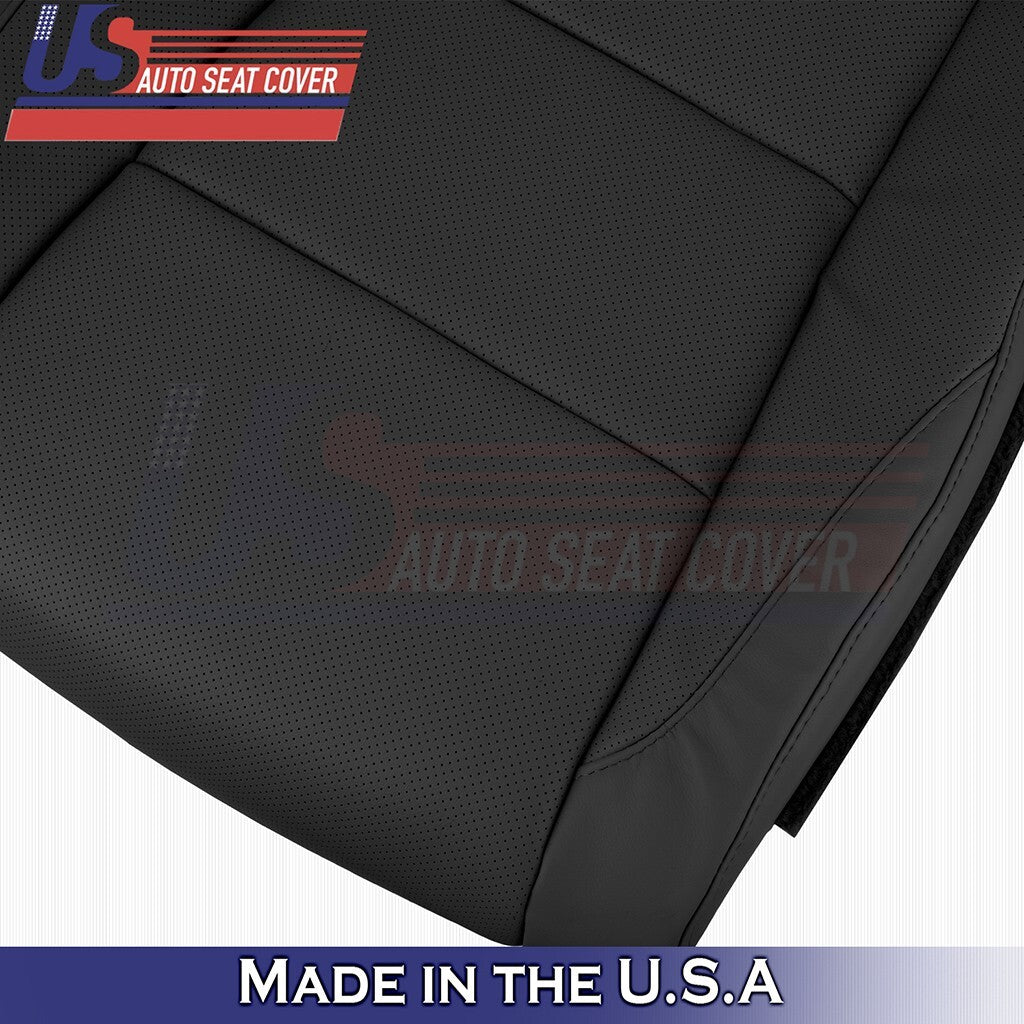 2014 to 2019 For Toyota Highlander Passenger Bottom Vinyl w/Perf Cover Black