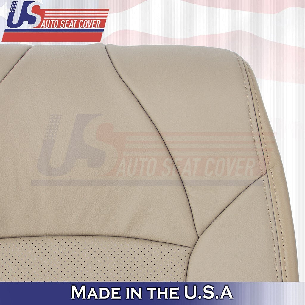 2002 2003 For Acura TL Type S Driver & Passenger Tops Leather Seat Cover Tan