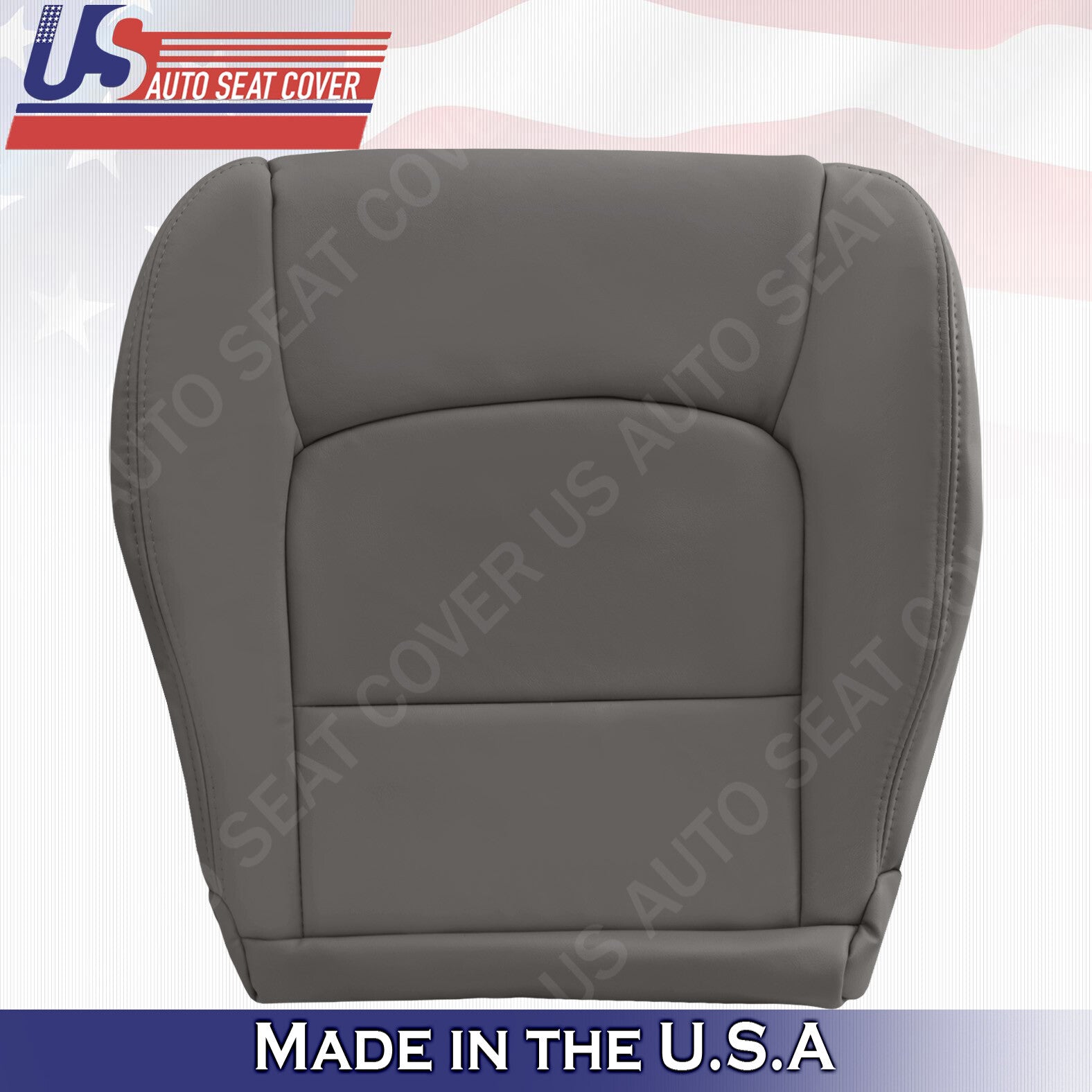 Passenger Side Bottom Leather Seat Cover Color Gray Fit 1998 to 2007 Lexus LX470