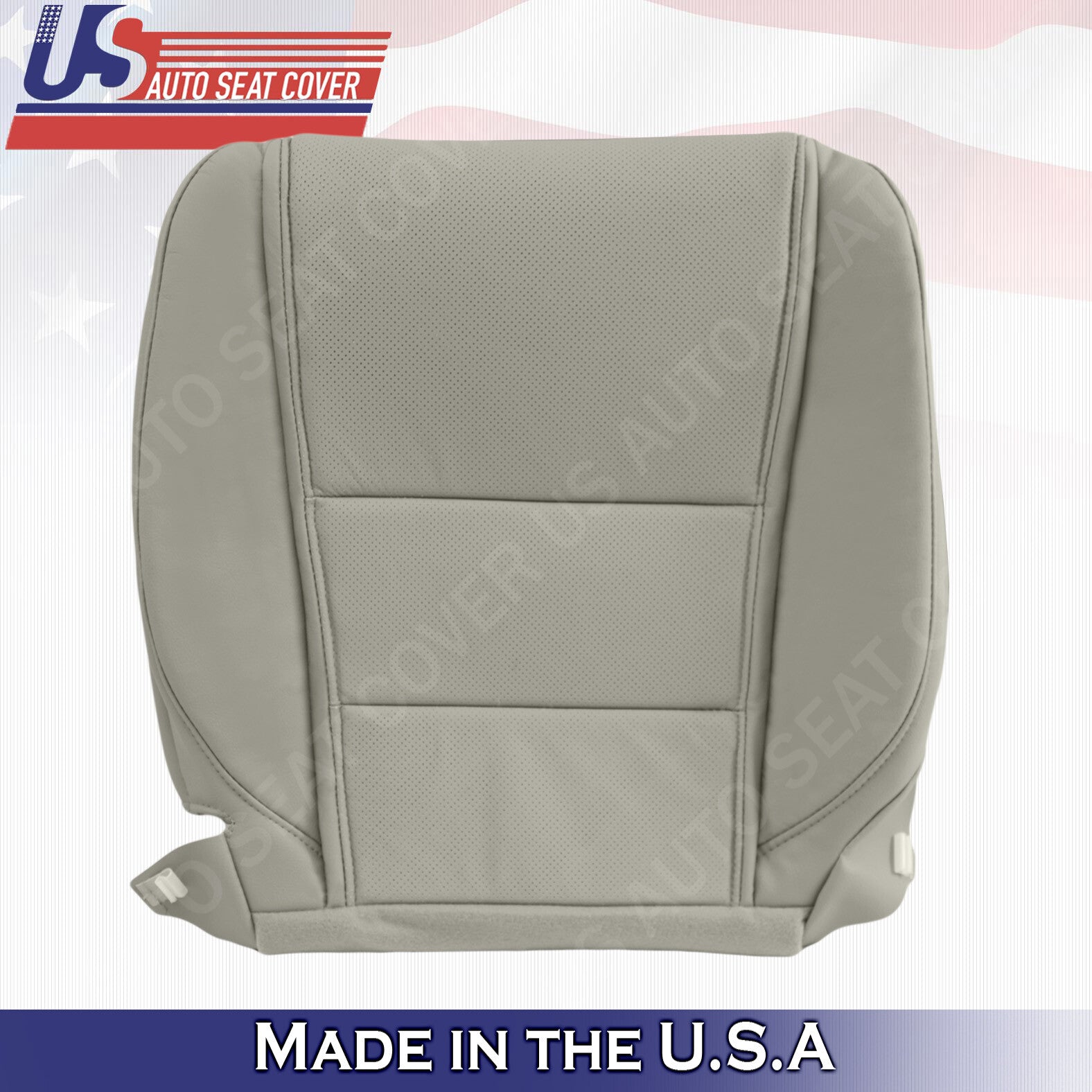 FITS 2009 to 2014 Acura TL Driver Passenger bottom Leather Seat Cover Gray