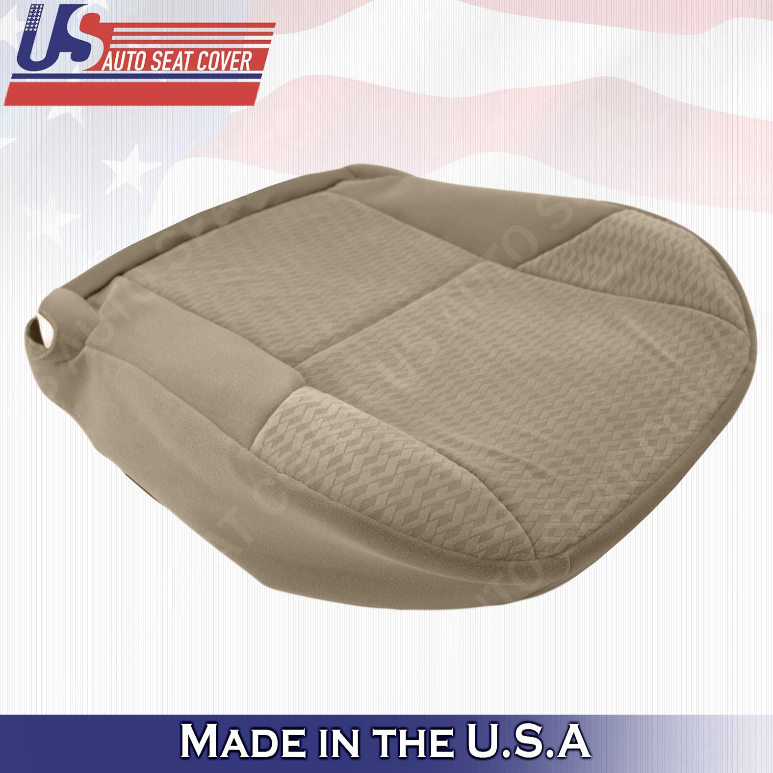Fits 2009 2010 2011 Toyota Tacoma Driver -Passenger Bottom Cloth Seat Cover Tan