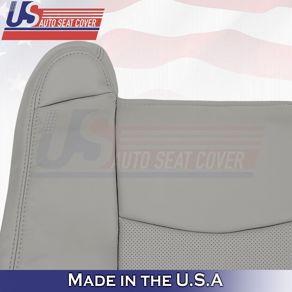2004 to 2009 Fits Cadillac SRX Front Driver Passenger 2x Tops Leather Cover Gray