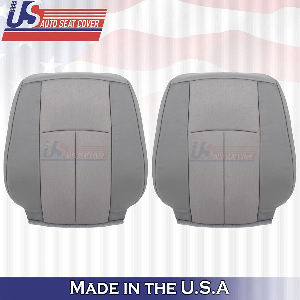 Front 2012-2021 For Nissan NV1500 Driver & Passenger Tops Cloth Seat Cover Gray