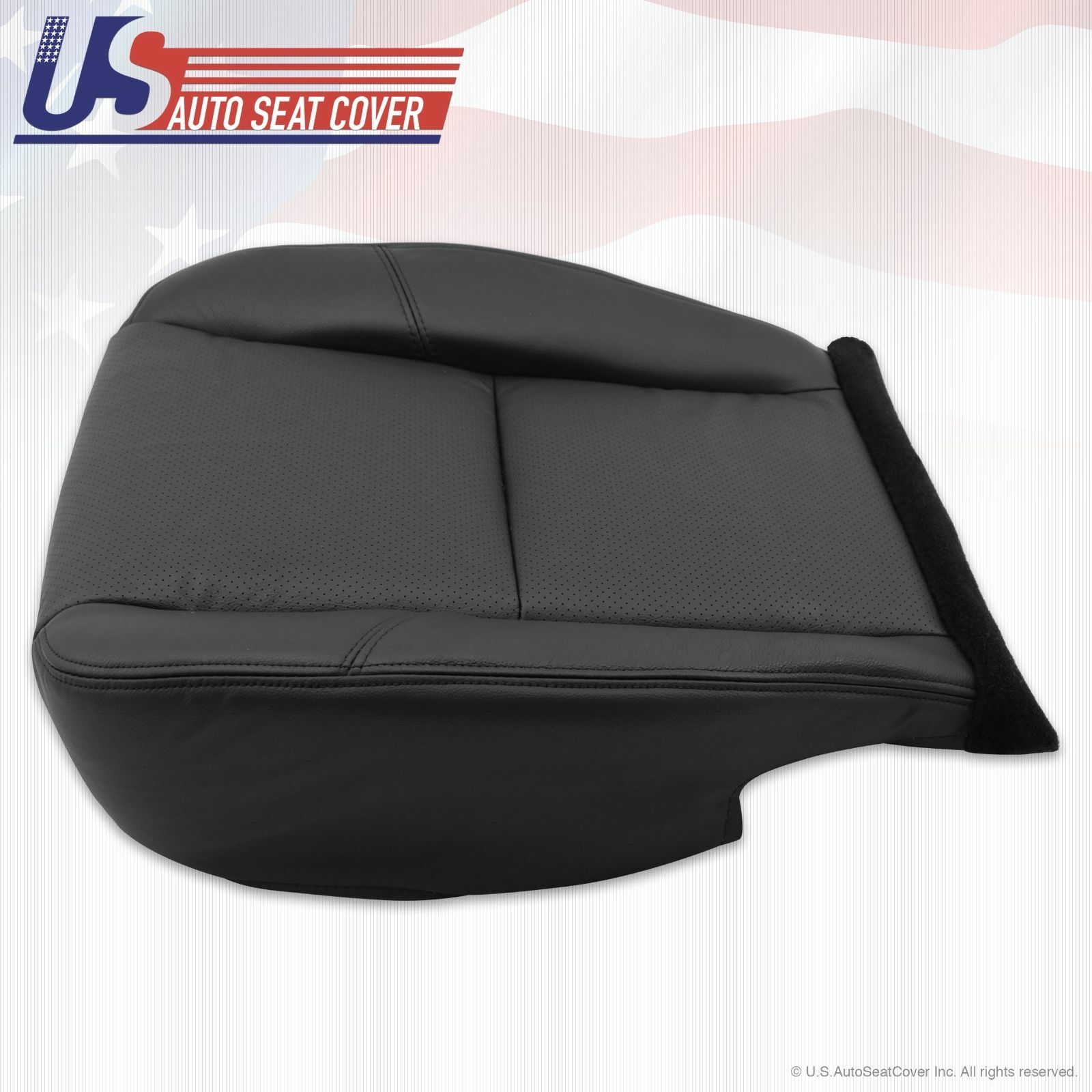 Cadillac Escalade Cooled Seat Driver Bottom Leather Cover Ebony 2012 to 2014