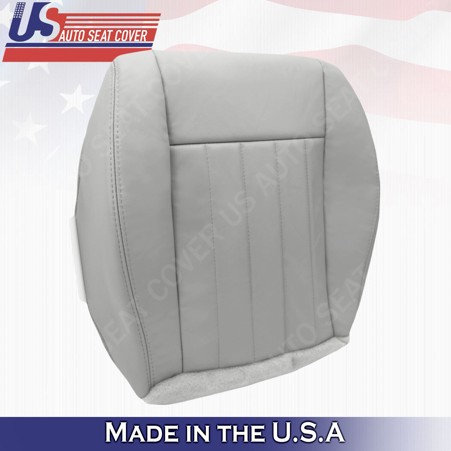 2005 2006 2007 Fits Jeep Liberty PASSENGER Bottom Leather Seat Cover Light Gray