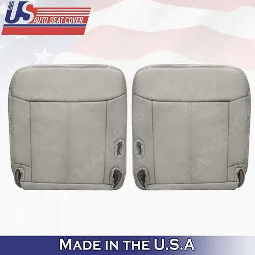 2003 to 2011 For Lincoln Town Car Driver-Passenger Bottom Leather Cover Gray