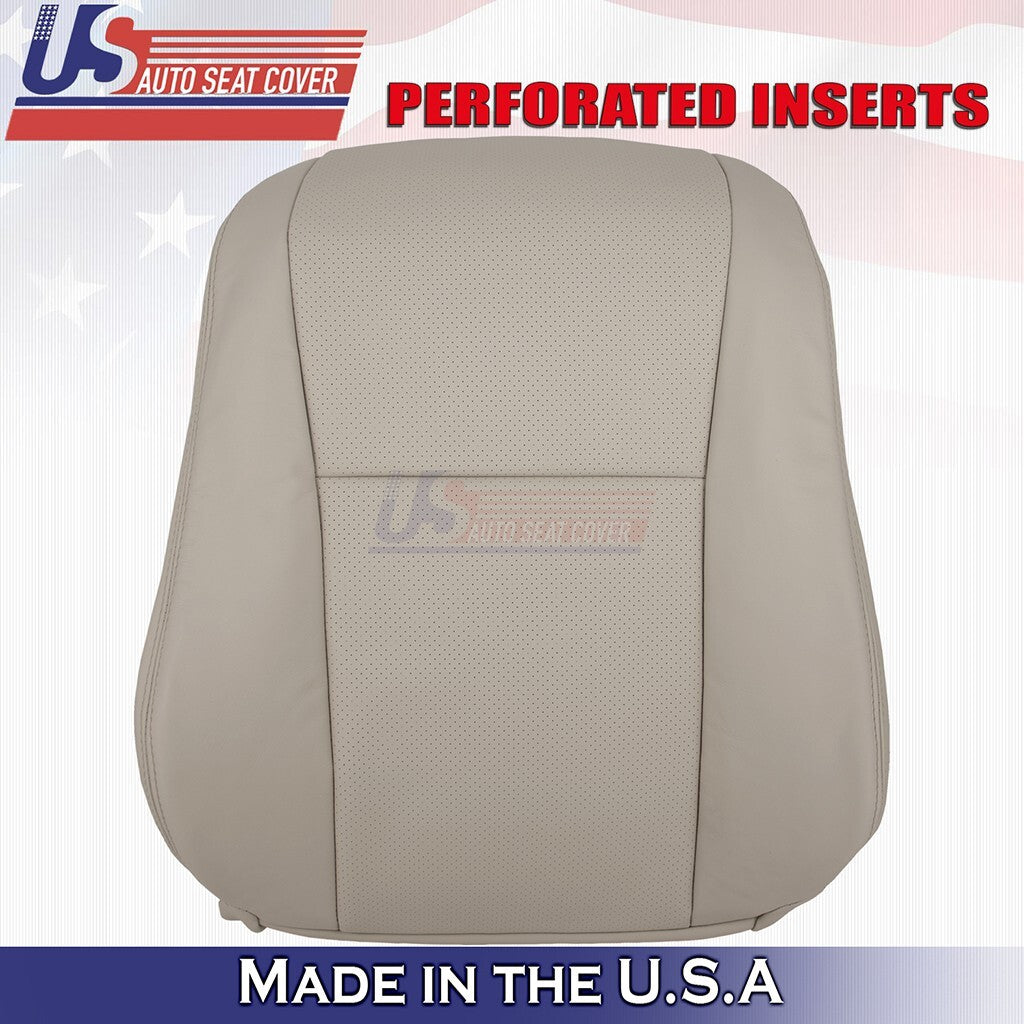 2007 to 2012 For Lexus LS460 Driver Bottom-Top Perf Leather Cover Cashmere Tan