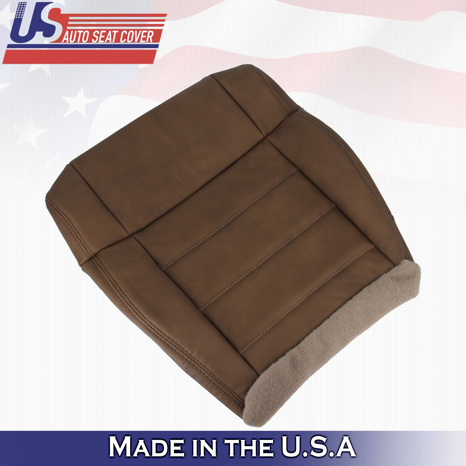Fits For Jeep Wrangler 2007 2010 Rubicon Driver Bottom Leather Cover Dark Saddle
