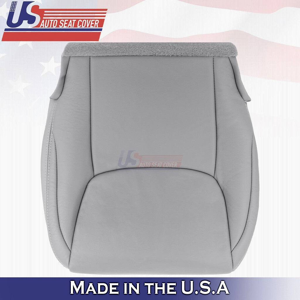 2004 to 2010 For Toyota Sienna Driver Bottom & Top Leather Seat Cover Gray