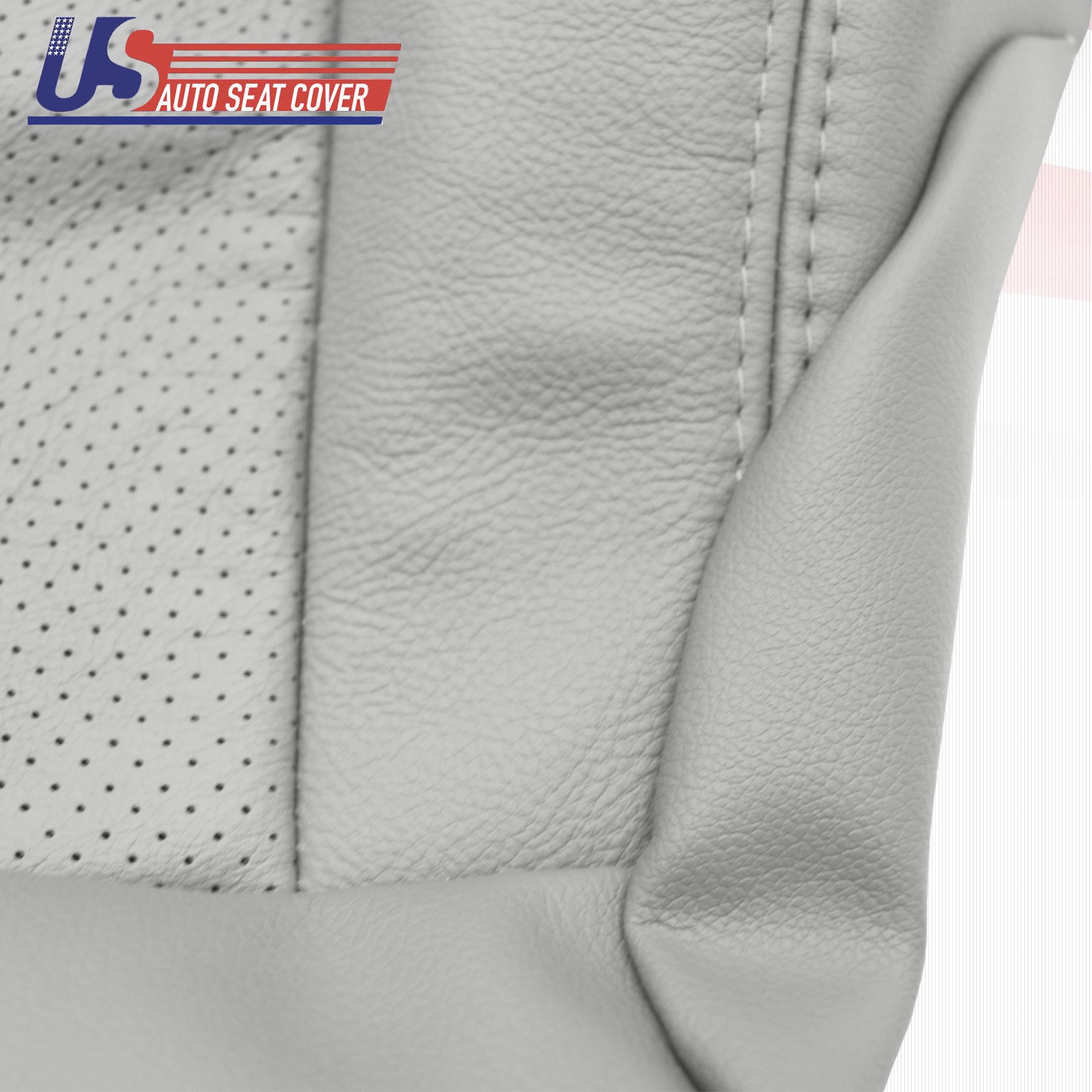 Fit 2003 - 06 Lexus ES300 - 330 Driver Bottom Perforated Leather Seat Cover Gray