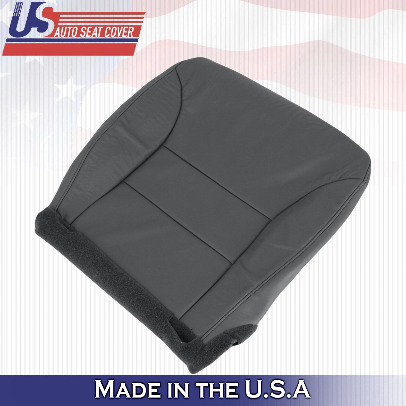 2005 2006 2007 For Honda Odyssey LX & EX Driver Bottom Leather Seat Cover Black