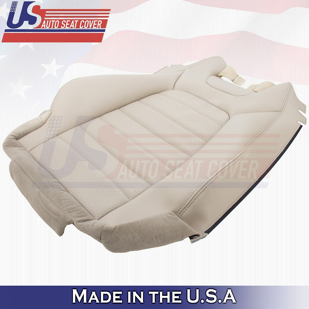 2015 to 2023 For Mercedes Benz C300 Coupe Driver Top Vinyl Seat Cover Silk Beige