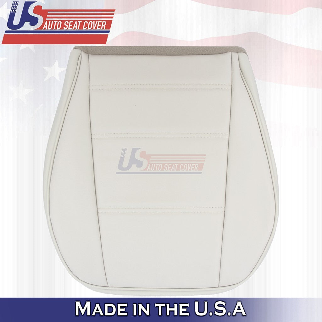 1991-2004 Fits Ford Mustang V6 Front PASSENGER Bottom Leather Seat Cover White