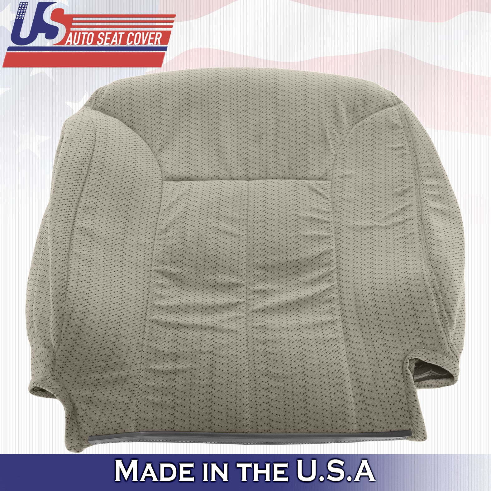 1995 to 1999 For Chevy Silverado Driver Top in Cloth Seat Cover Neutral Tan