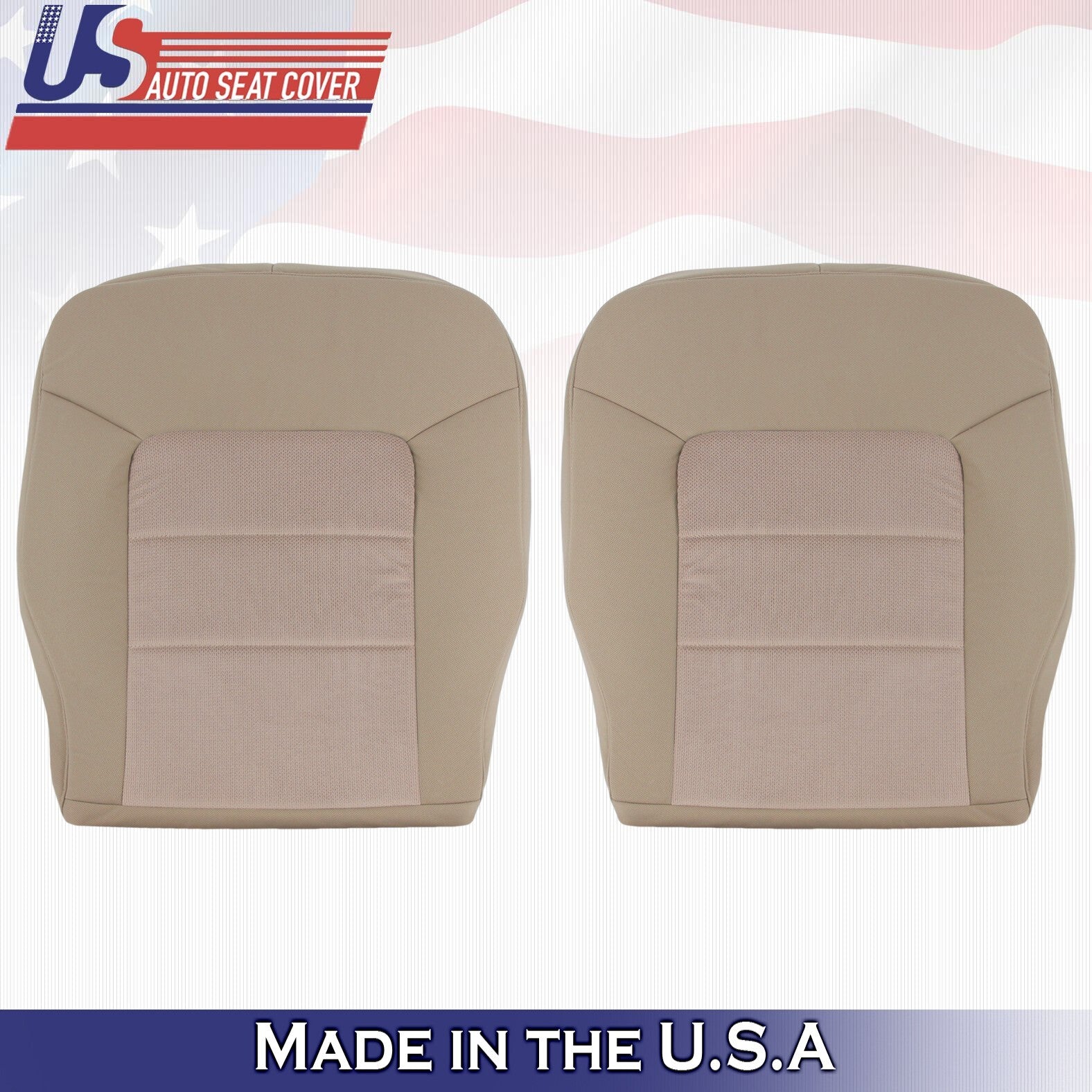 2003 2004 For Ford Expedition XLT Rear Driver & Passenger Top Cloth Covers Tan