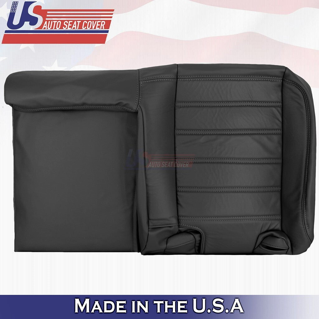 2003 to 2007 FOR Hummer H2 REAR Driver Bottom & Top Leather Seat Cover Black