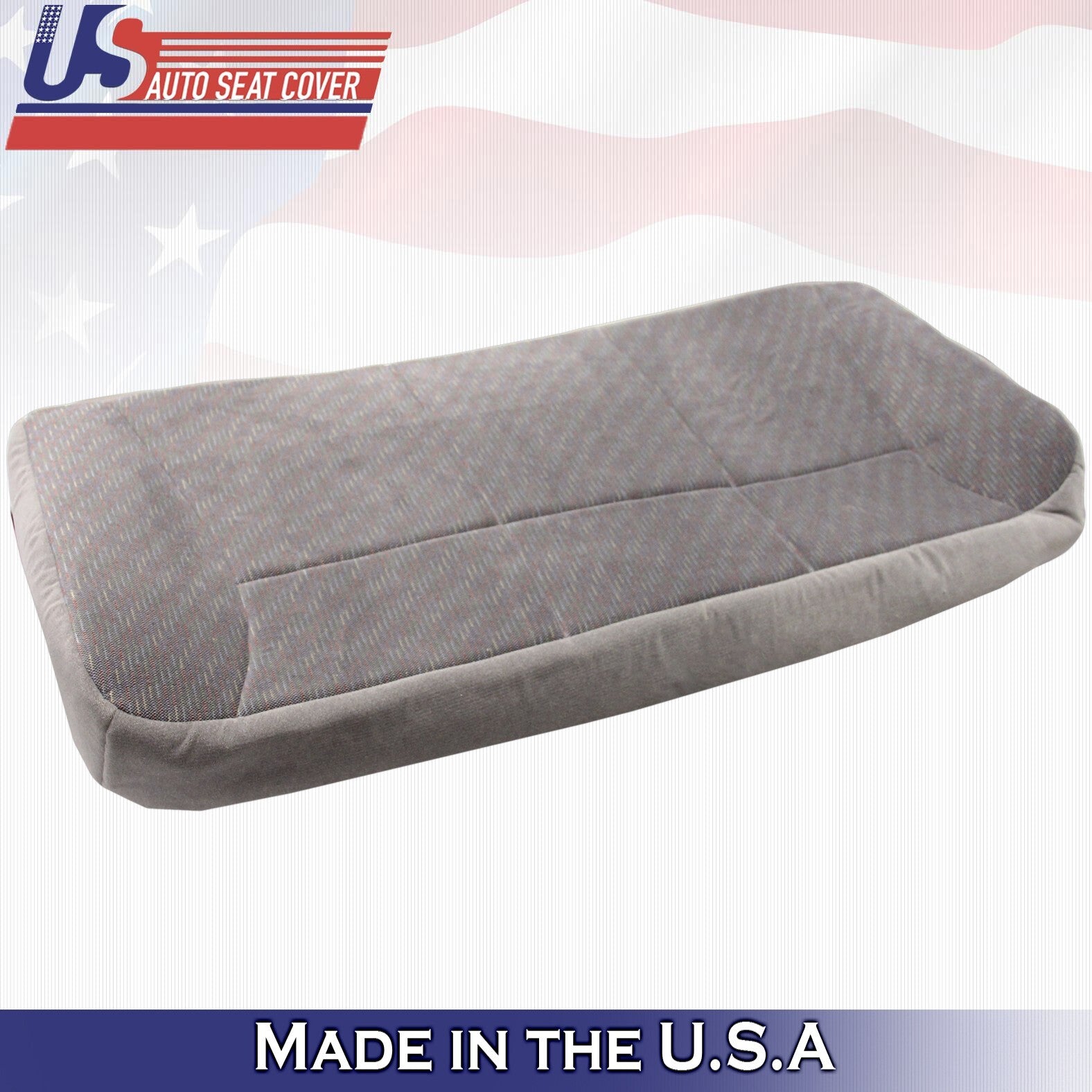 1992 to 1996 FITS Ford Bronco XLT Rear Bench Bottom Cloth Seat Cover Gray