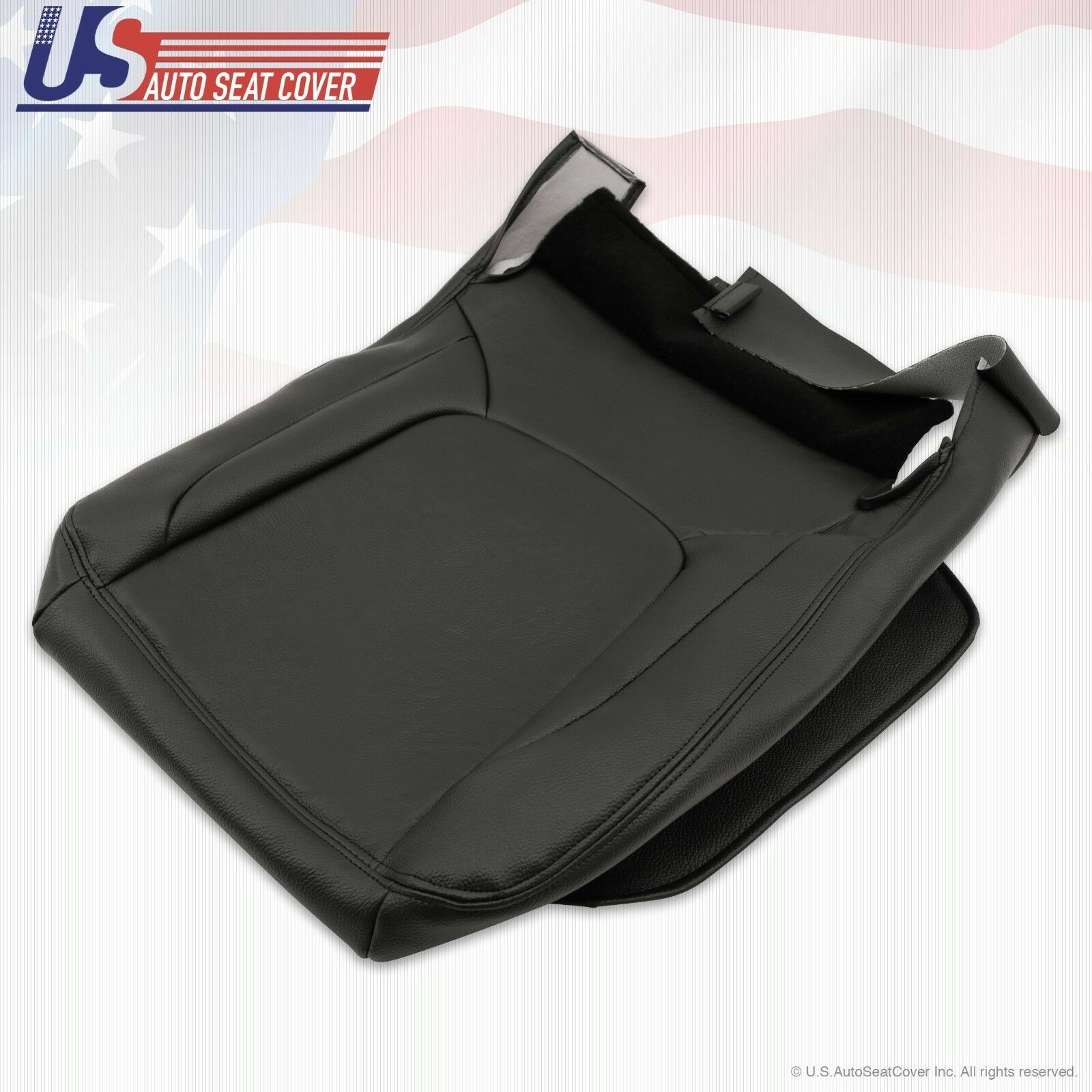 2005 For Dodge Ram Laramie Driver Bottom Replacement Leather Seat Cover Gray