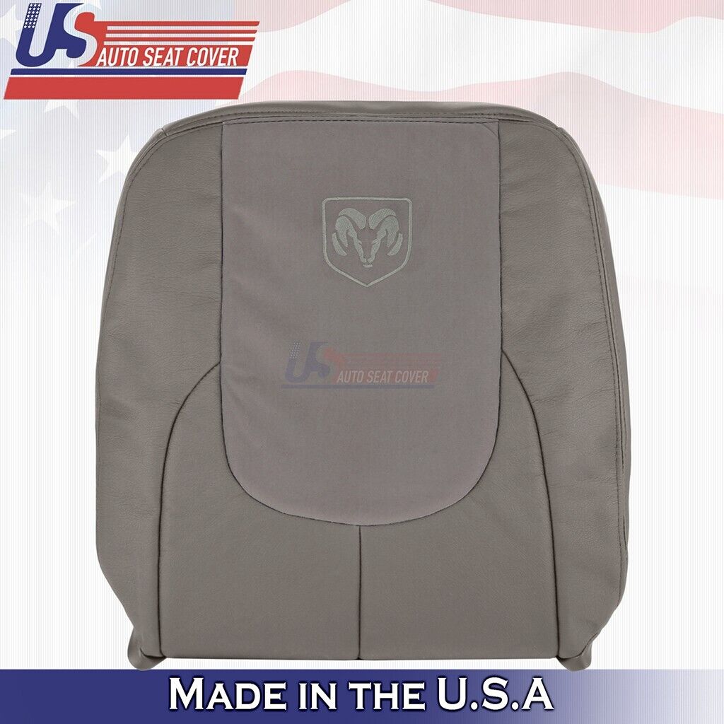 2002 2003 Fits Dodge Ram Laramie Driver &Passenger Front Set Leather Cover Taupe