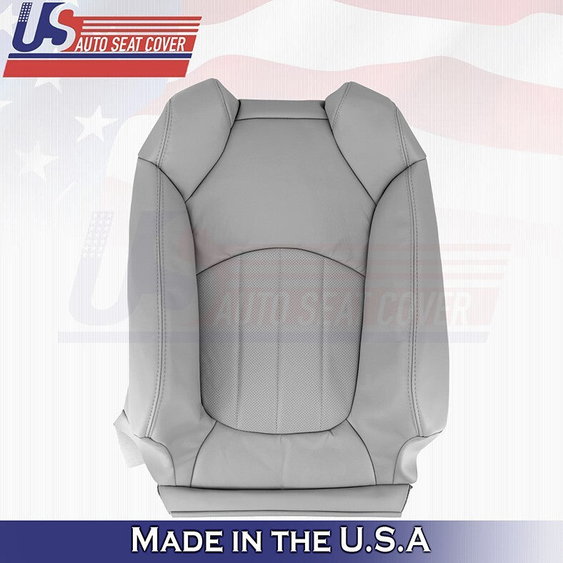 2008-2012 For Buick Enclave Driver & Passenger Top Perforated Leather Cover Gray
