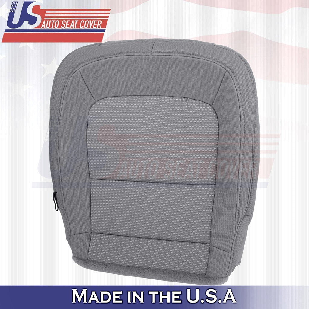 2015 to 2021 For Chevy Colorado Front Passenger Bottom Cloth Seat Cover Gray