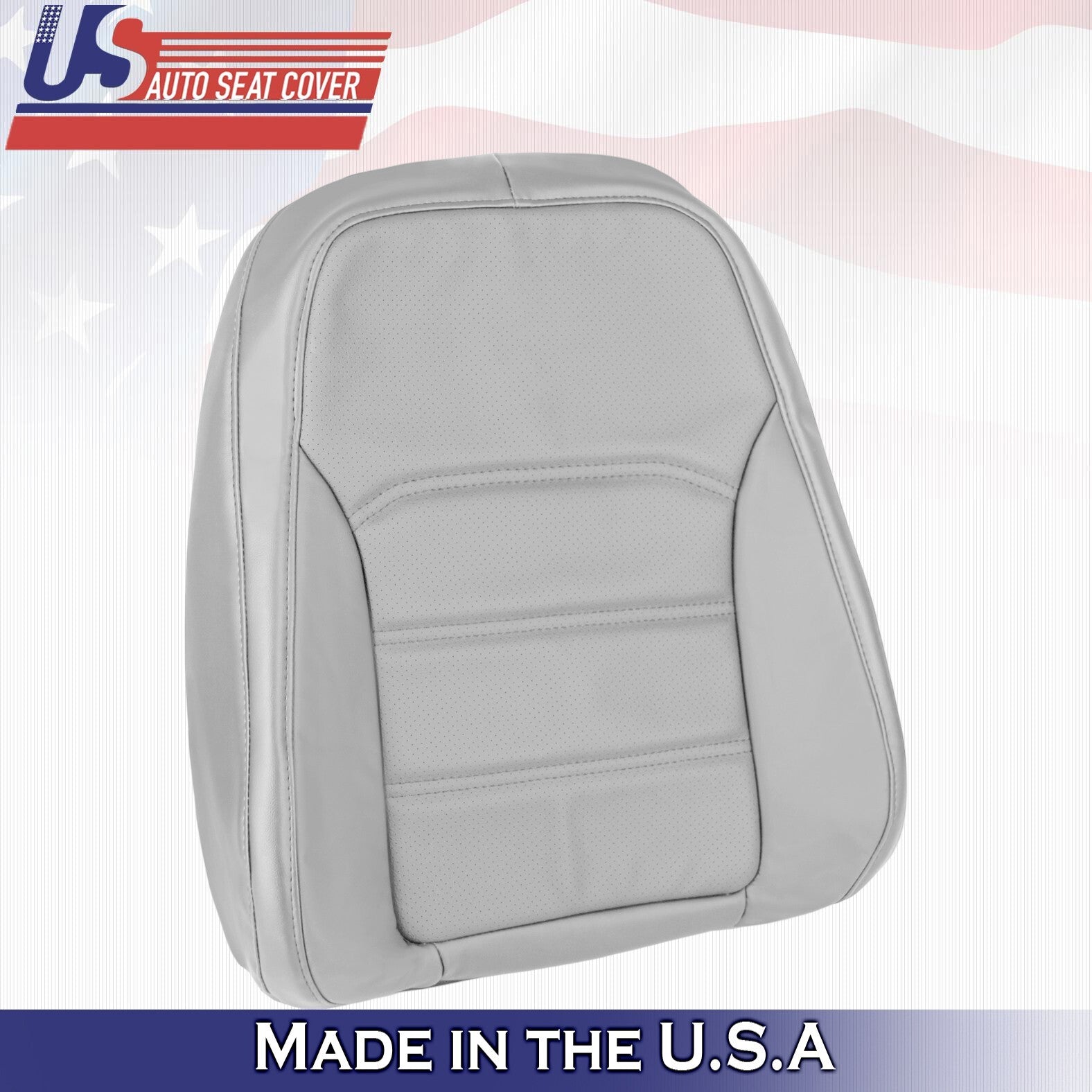 2012 to 2020 For Volkswagen Passat Passenger Bottom &Top Leather Seat Cover Gray