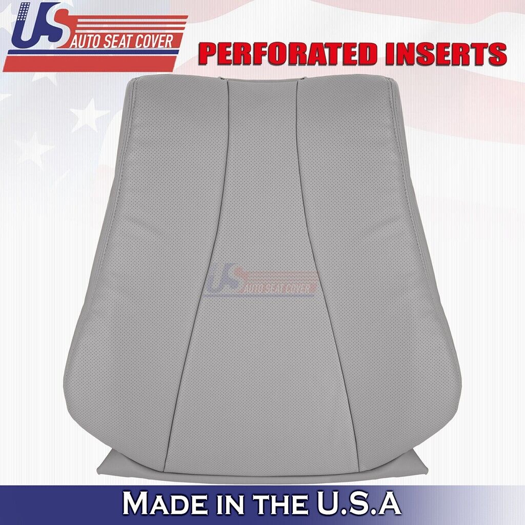 2000 to 2006 Fits Mercedes Benz S430 Driver Top Leather Seat Cover Gray