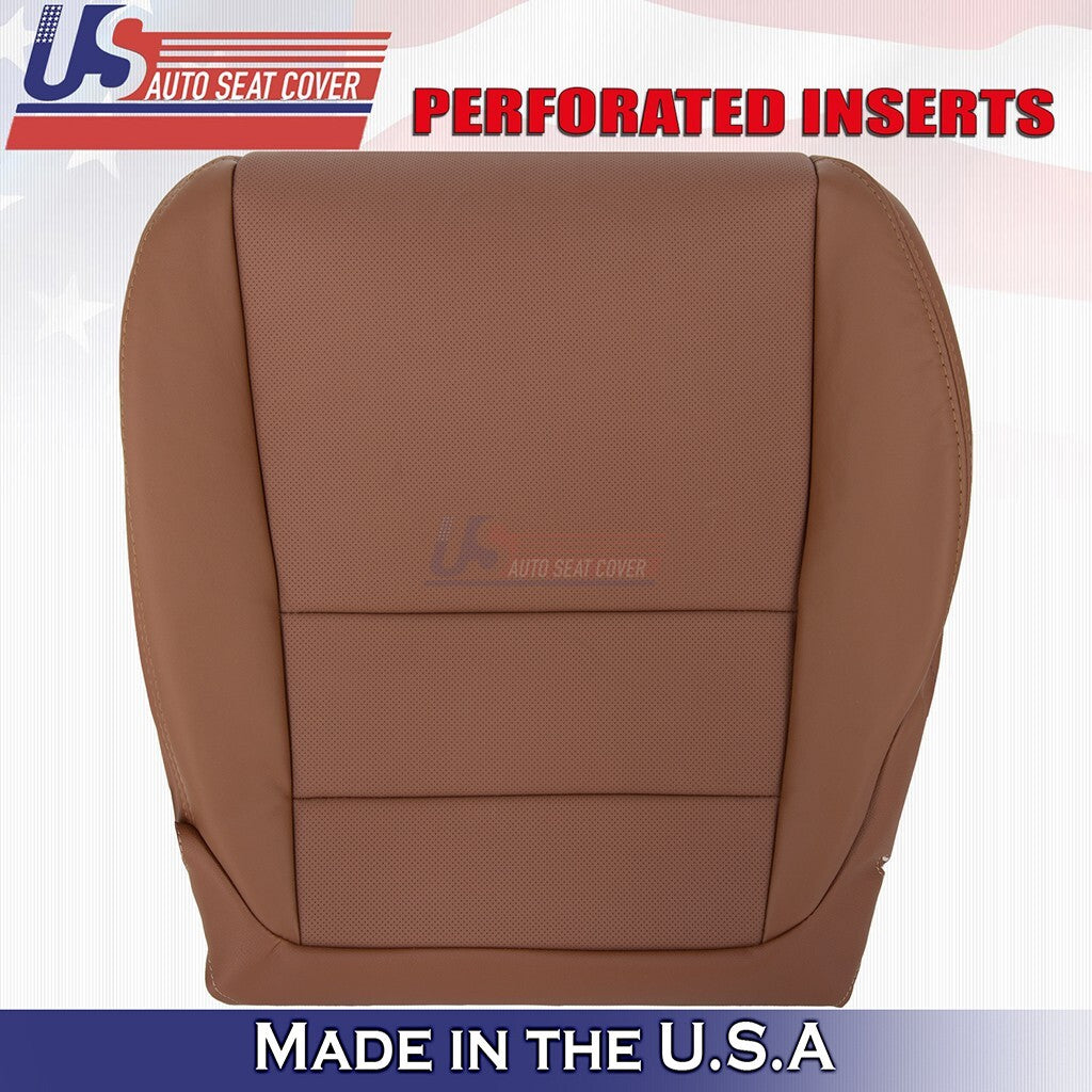 2010 to 2013 For Acura MDX Driver Side Bottom Leather Seat Cover Brown