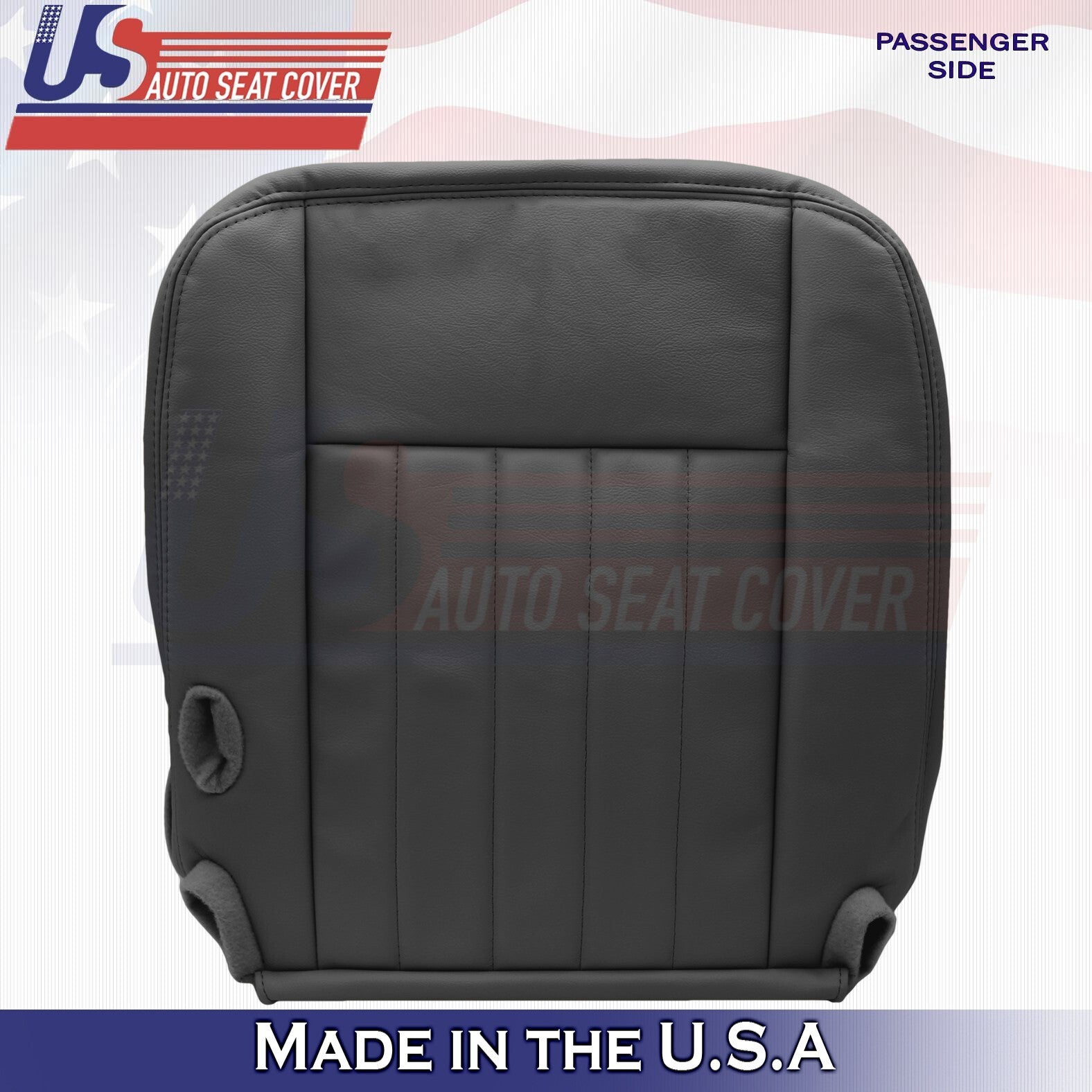 2003 to 2005 Fits Lincoln Town Car Front Set Bottoms &Tops Leather Cover Black