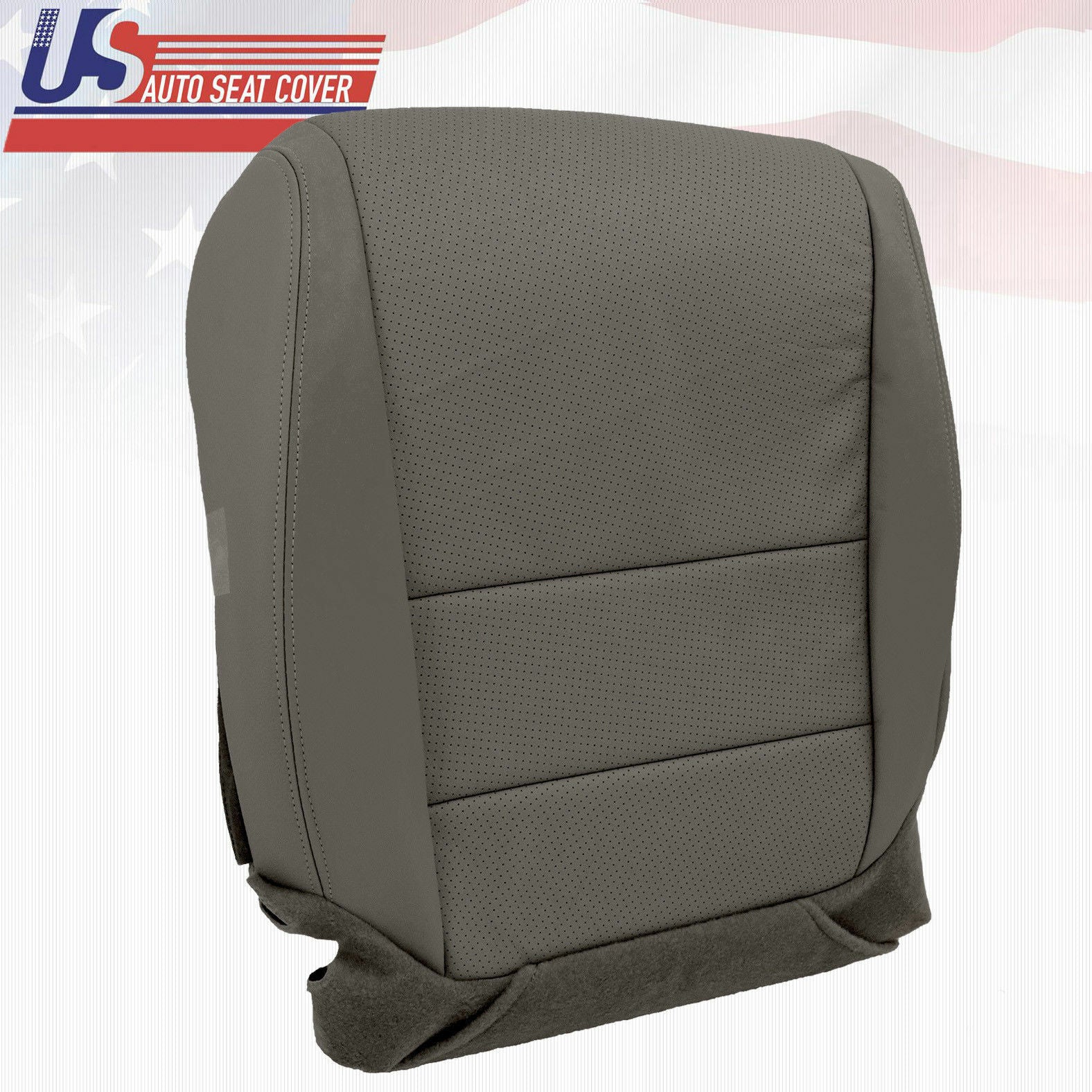 Fits 2005 Acura TL Front Driver Bottom Replacement Cover Perforated Leather Gray