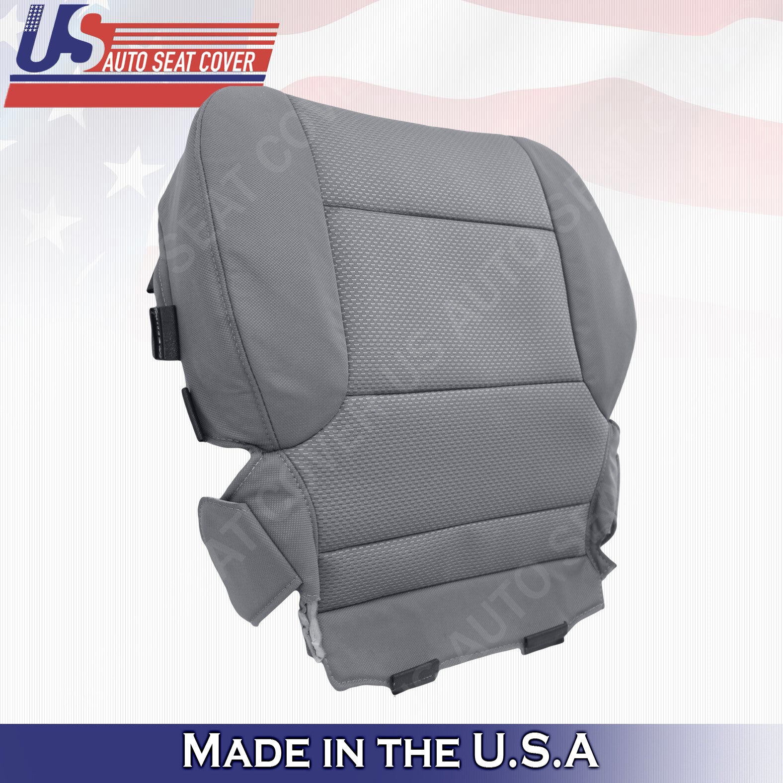 PASSENGER Bottom Cloth Seat Cover Dark Ash Gray for 2014-2018 Chevy Silverado