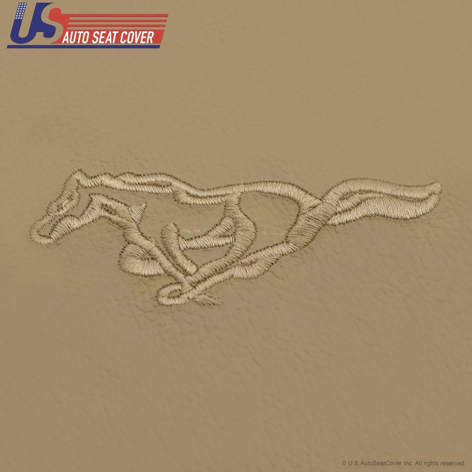 1999 2000 2001 2002 2003 2004 Ford Mustang GT Driver Top Back leather Cover TAN