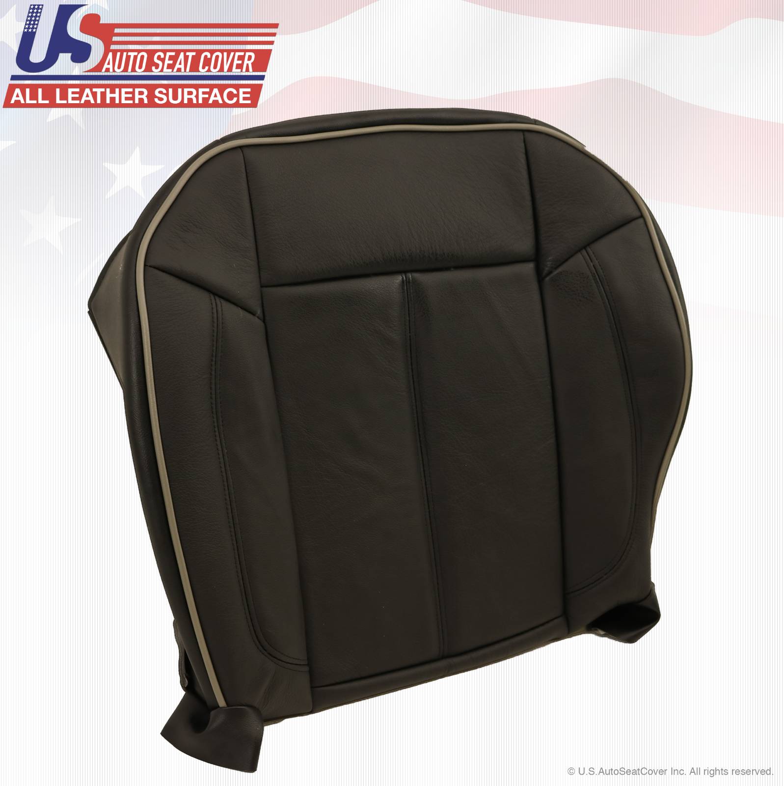 2006-2010 Hummer H3 Driver Side Bottom Replacement Leather Seat Cover Black