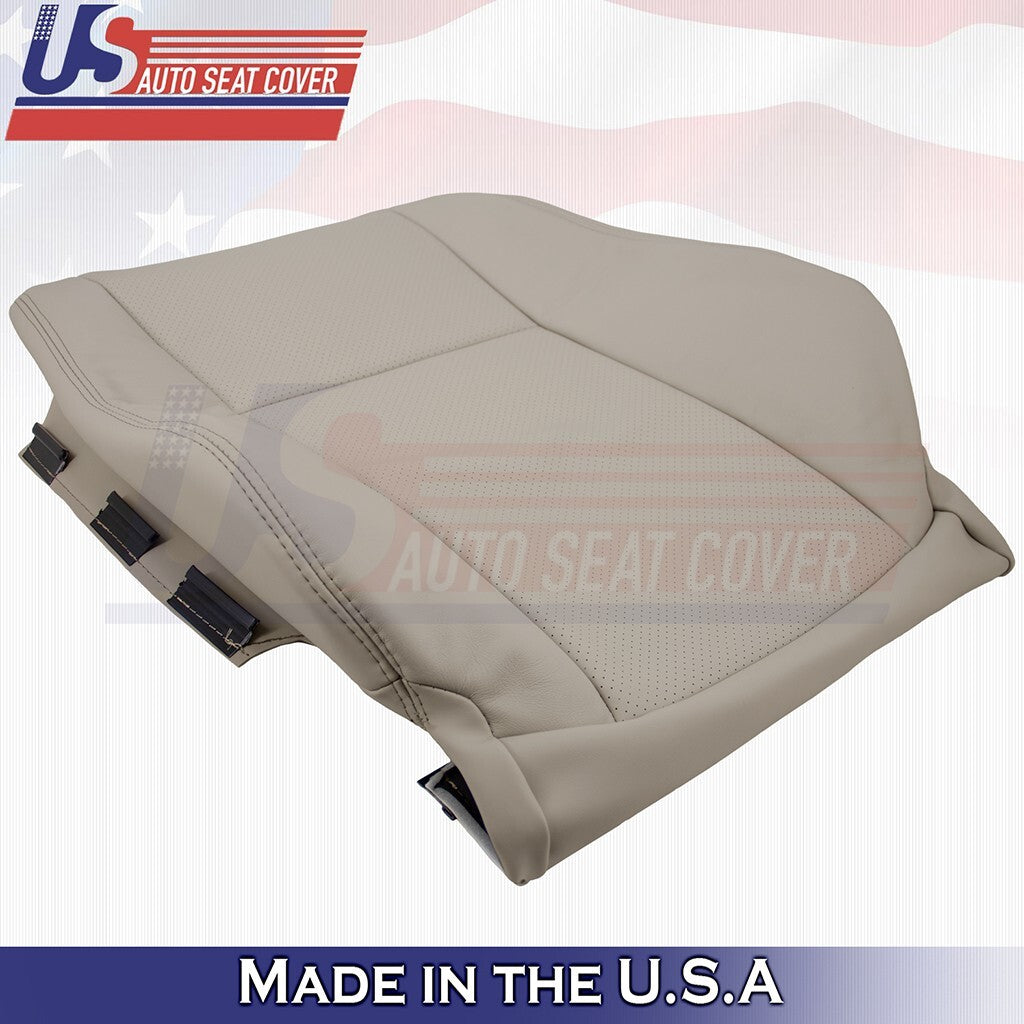 2007 to 2012 For Lexus LS460 Driver Bottom-Top Perf Leather Cover Cashmere Tan