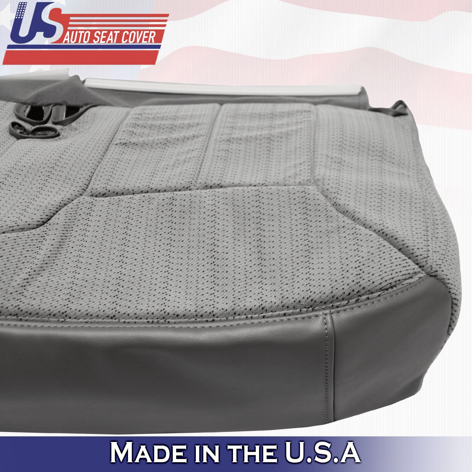 1995 to 1999 For Chevy Tahoe & Suburban Split Bench Bottom Cloth Seat Cover Gray