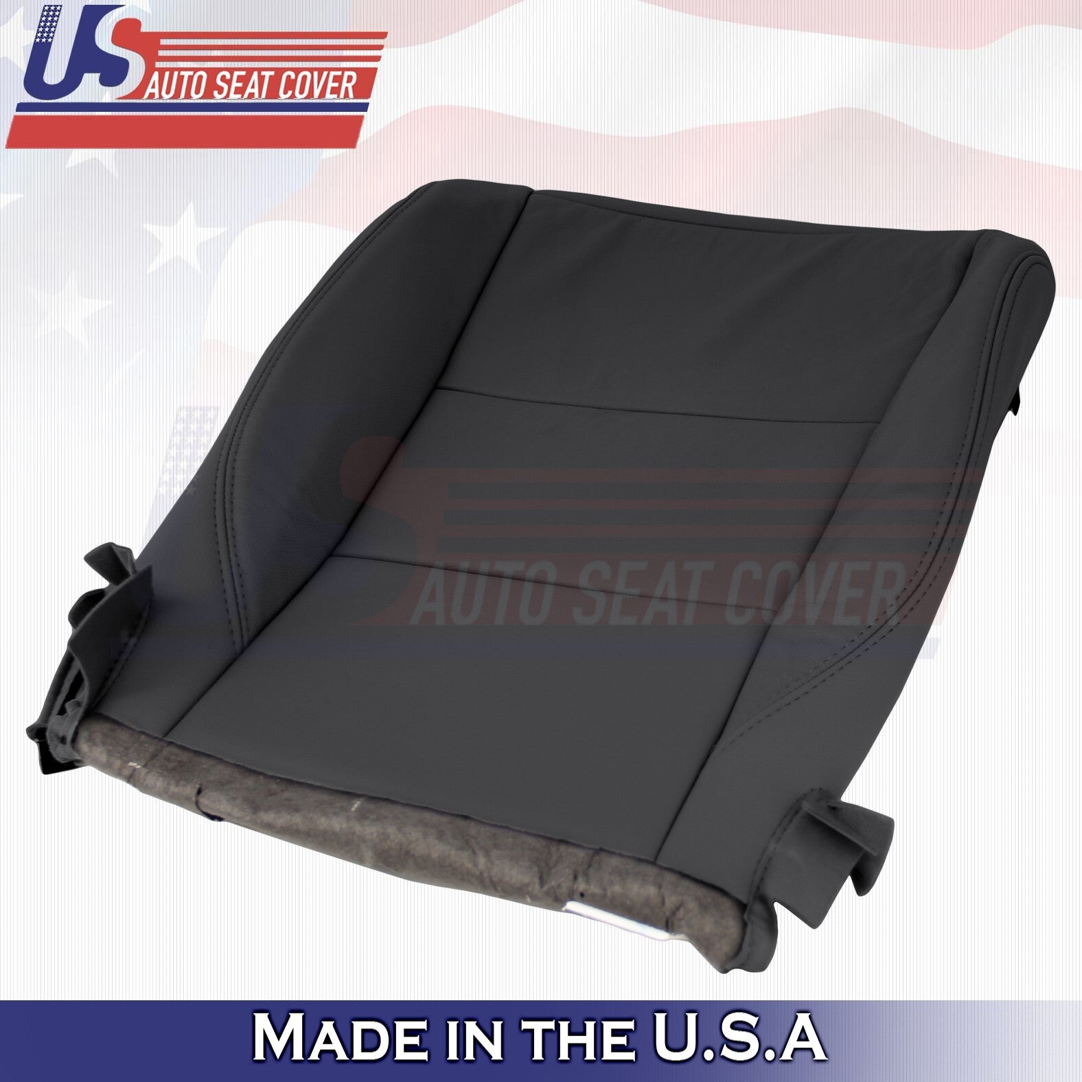 2017 to 2020 Fits Toyota Sienna Driver Bottom Leather Seat Cover Black