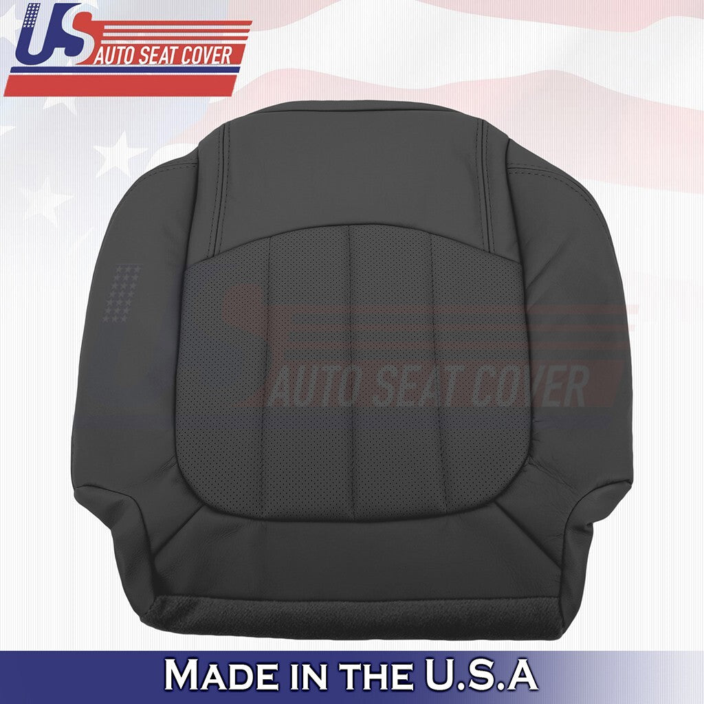 2008-2012 For Buick Enclave Rear Driver & Passenger Bottoms Leather Cover Black