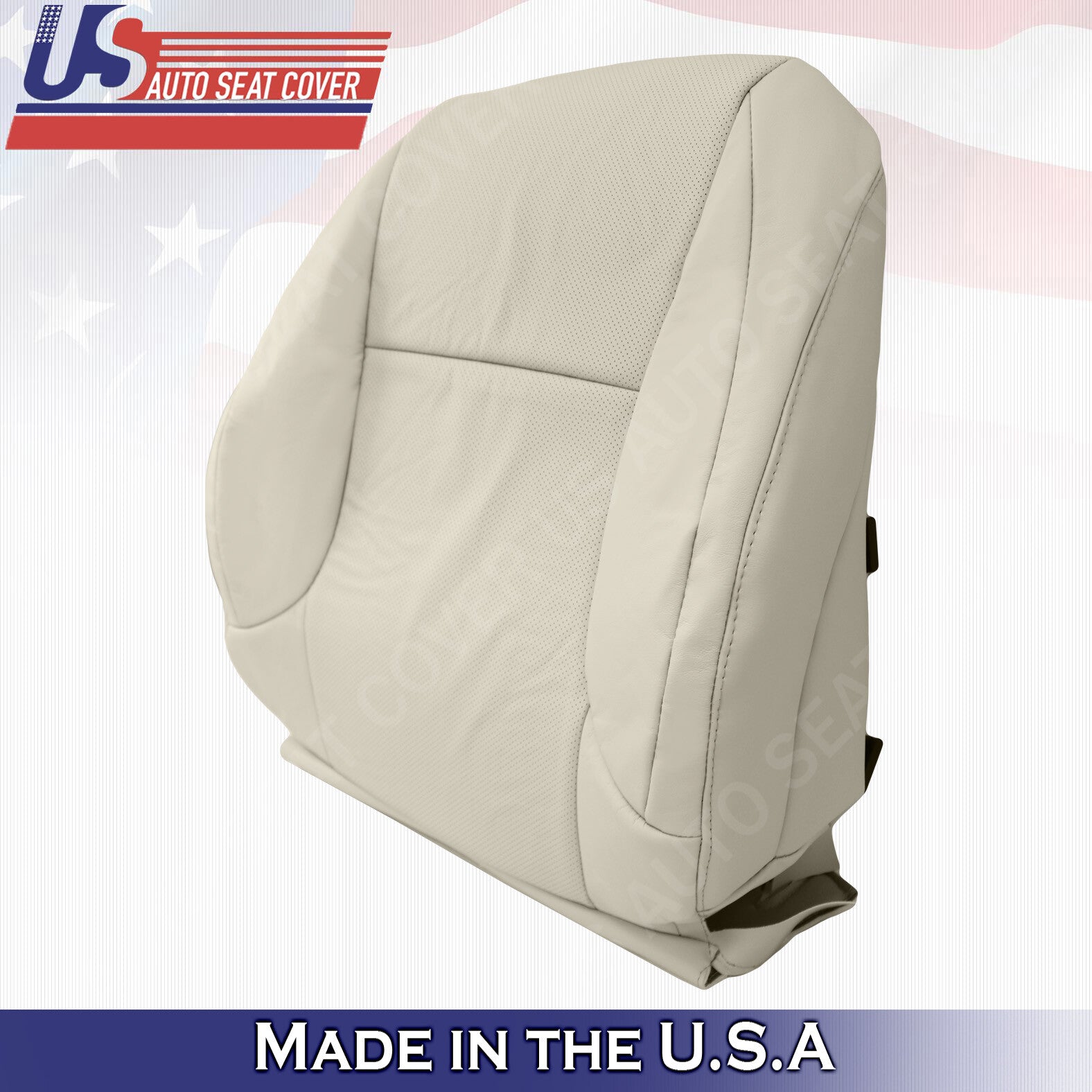 Driver Top Perforated Leather Seat Cover Light TAN FOR 2010 - 2017 Lexus GX460
