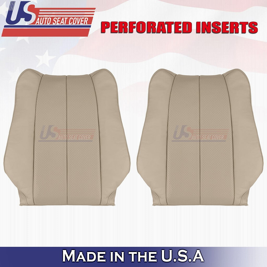 1999-2003 FOR Toyota Camry Solara DRIVER & PASSENGER Tops Leather Cover Tan