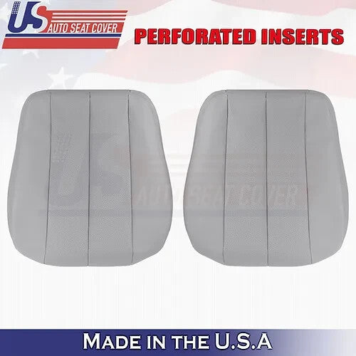 1990 to 1995 Fits Mercedes Benz SL320 Front Set Top & Bottom Leather Cover Gray