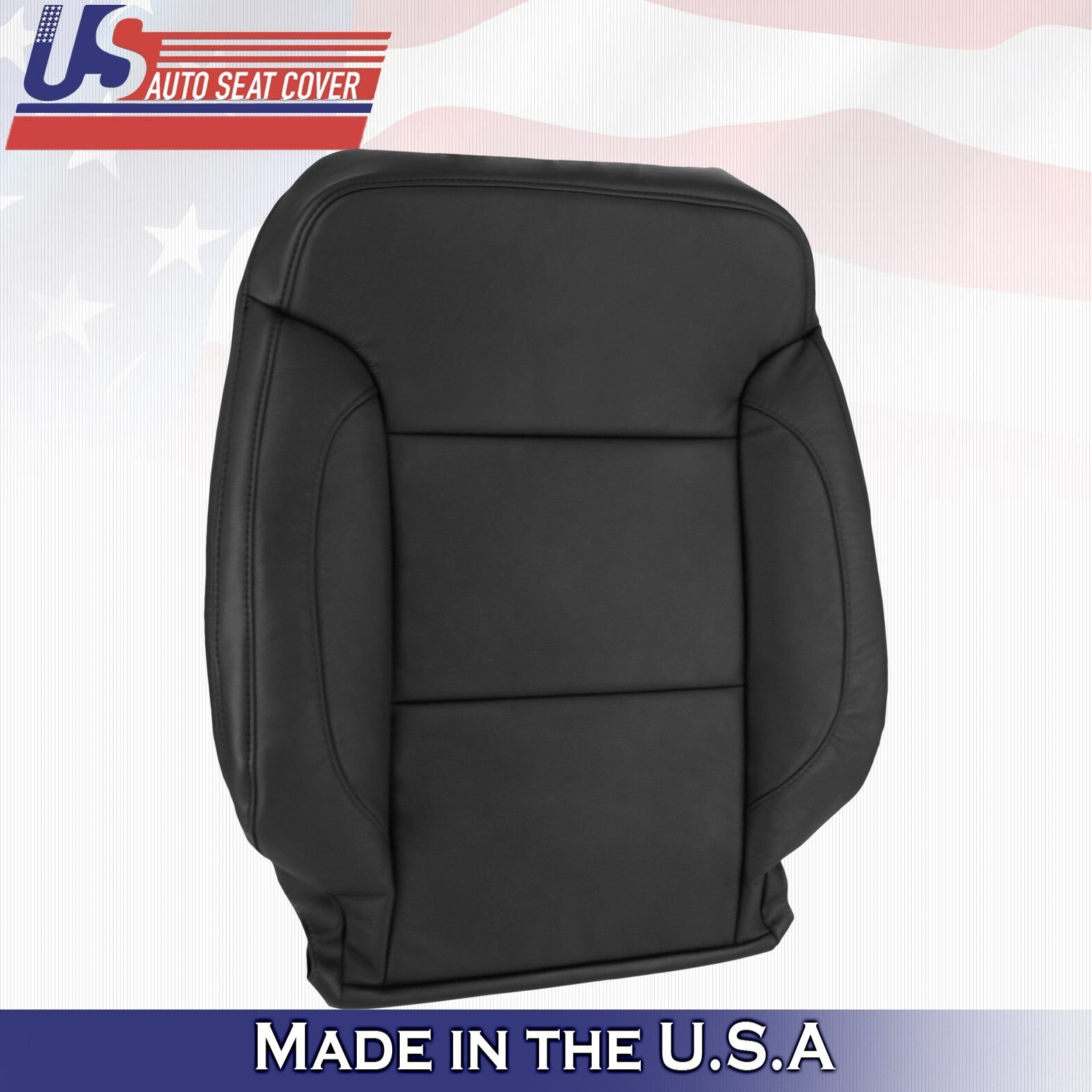 2015 2016 2017 2018 For Chevy Suburban Tahoe Passenger Top Leather Cover Black