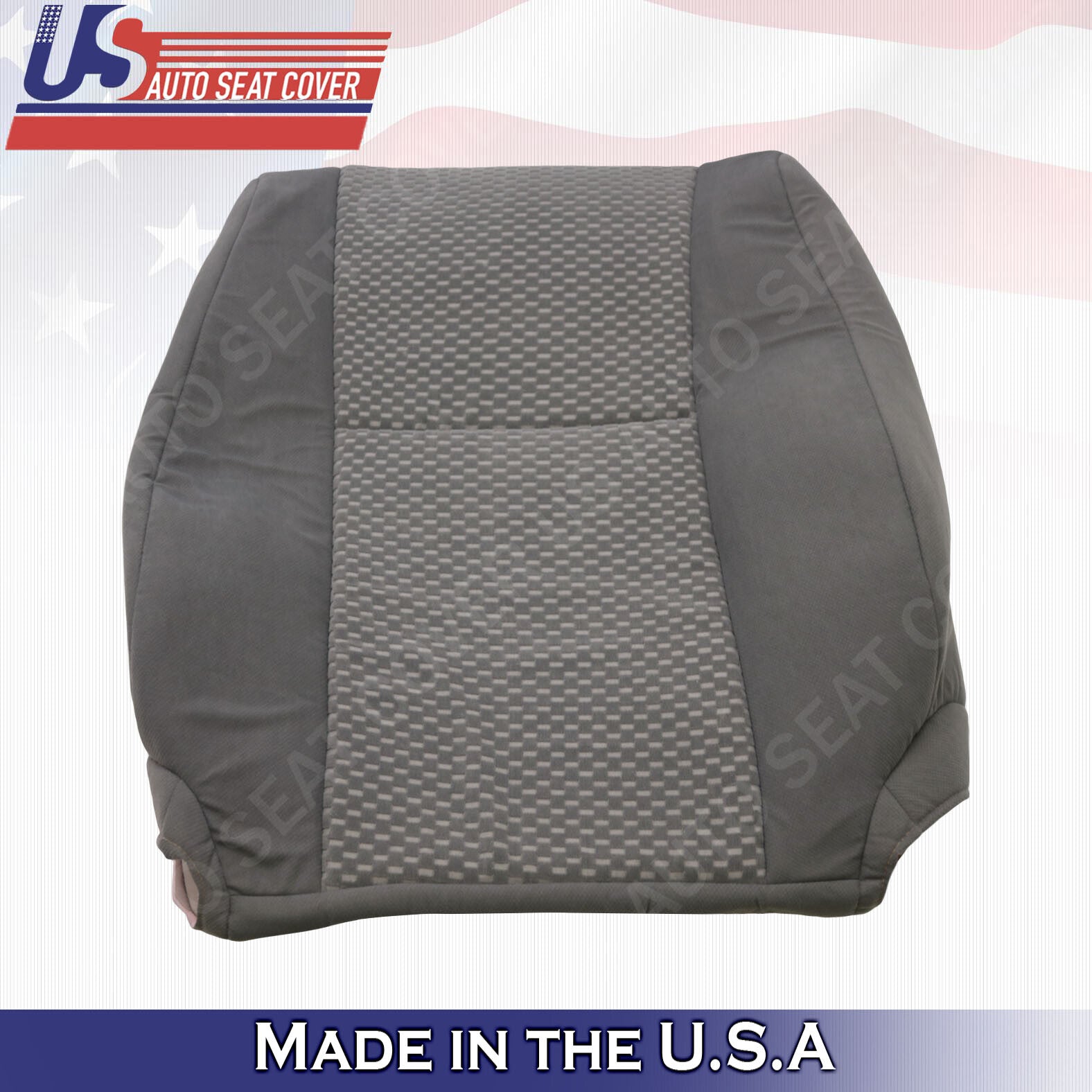 2007 For Toyota Tundra Grade SR5 Driver & Passenger Top Cloth Seat Covers Gray