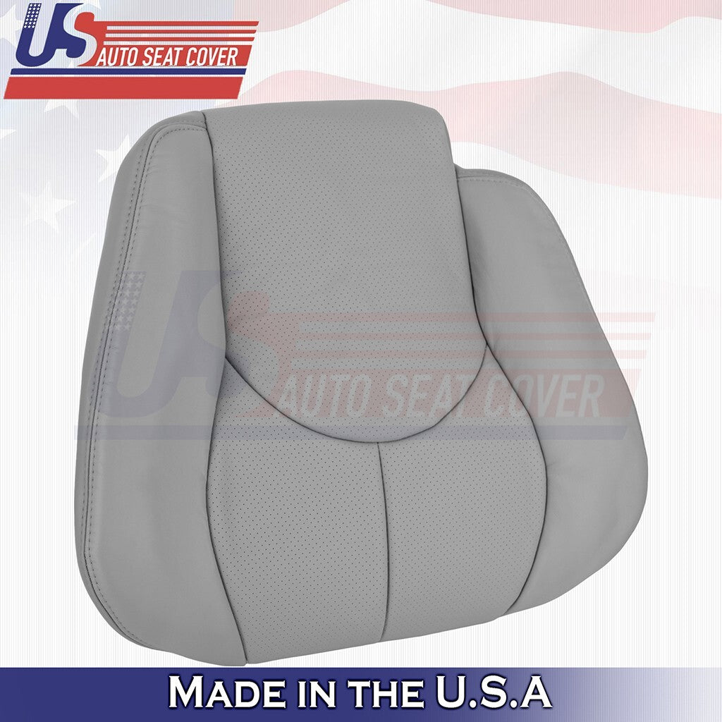 1996 to 2002 Fits Mercedes Benz SL500 Front Set Bottoms &Tops Leather Cover Gray