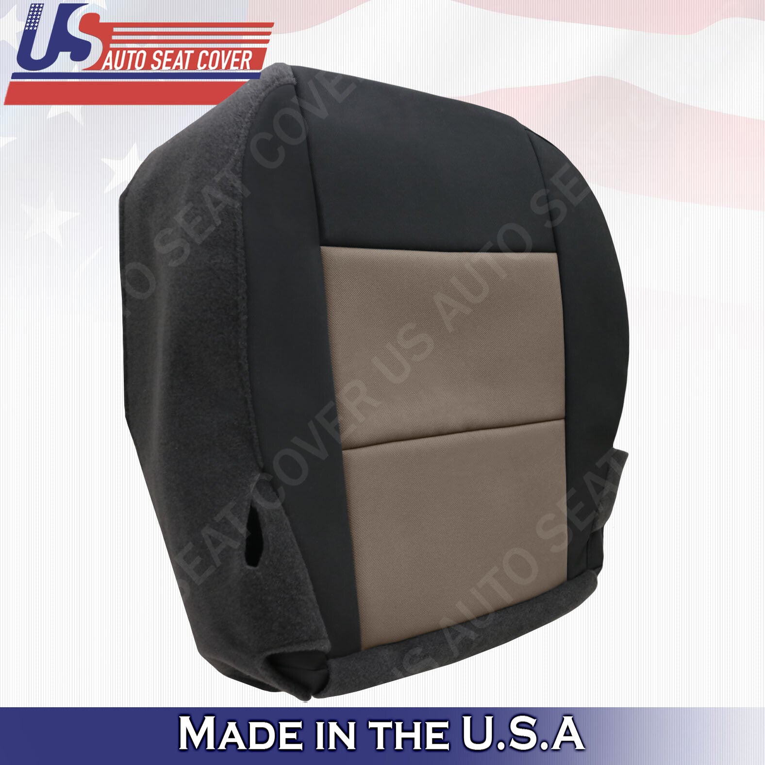 2003 to 2011 Ford Ranger XL Driver Passenger Bottoms Cloth Cover 2tone Black Tan