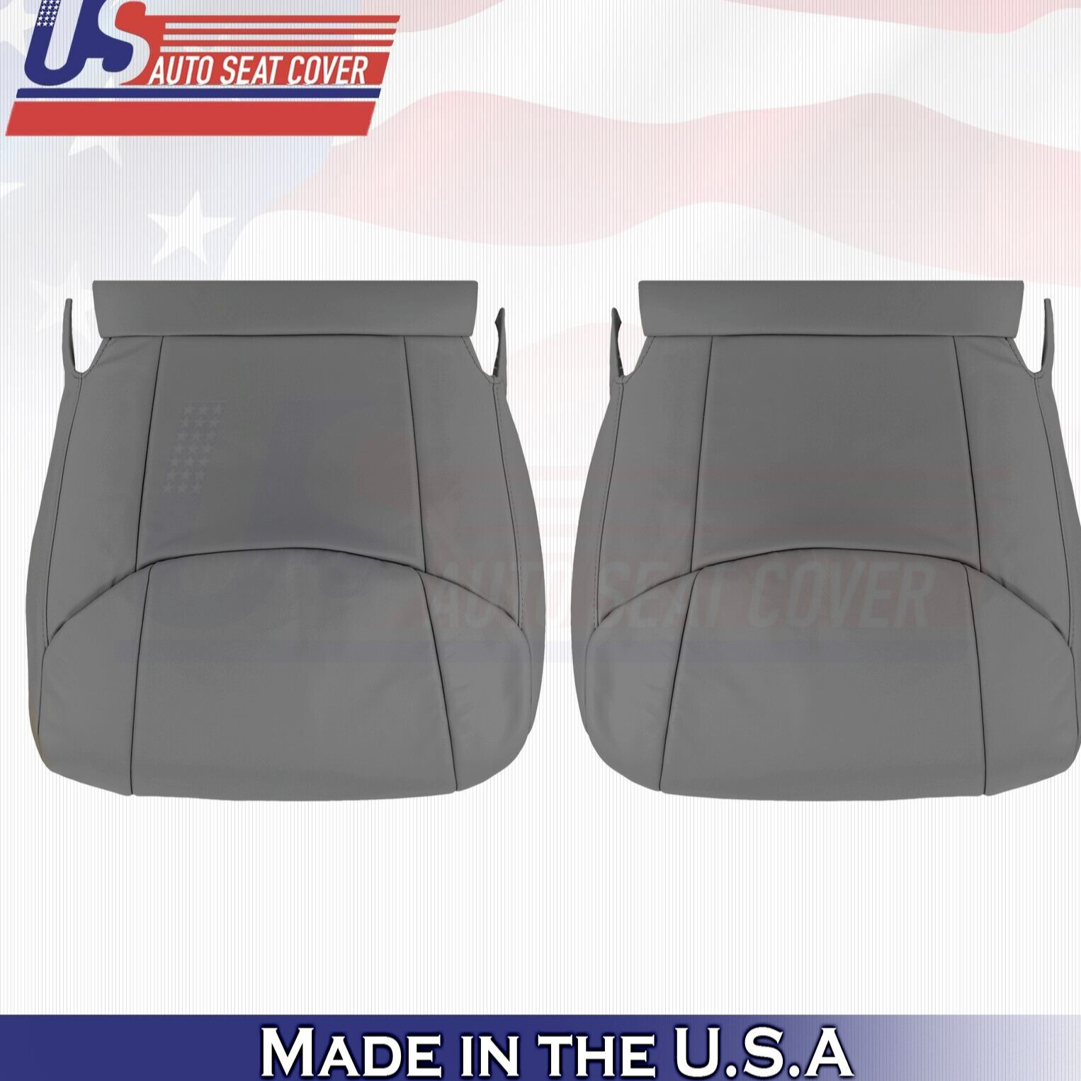 2009 2010 For Toyota Avalon Driver & Passenger 2x Bottom Leather Covers Graphite