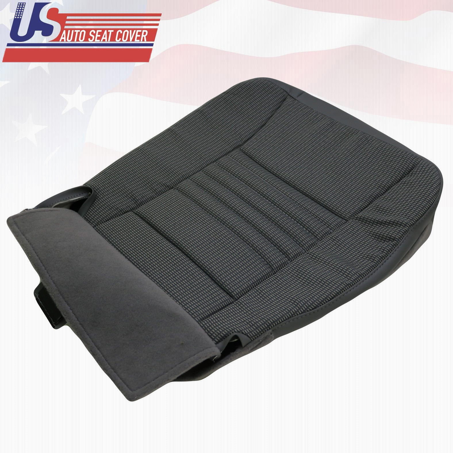 2006 2007 2008 For Dodge Ram Driver Bottom Cloth Seat Cover Medium Slate Gray