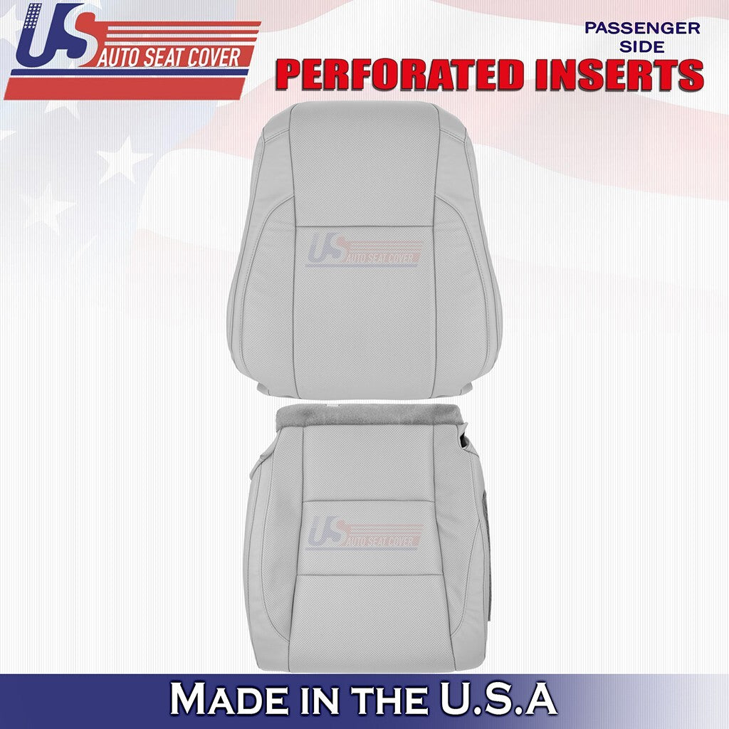 2018 2019 Fits Toyota Highlander Passenger Top Bottom Leather Cover Ash Gray